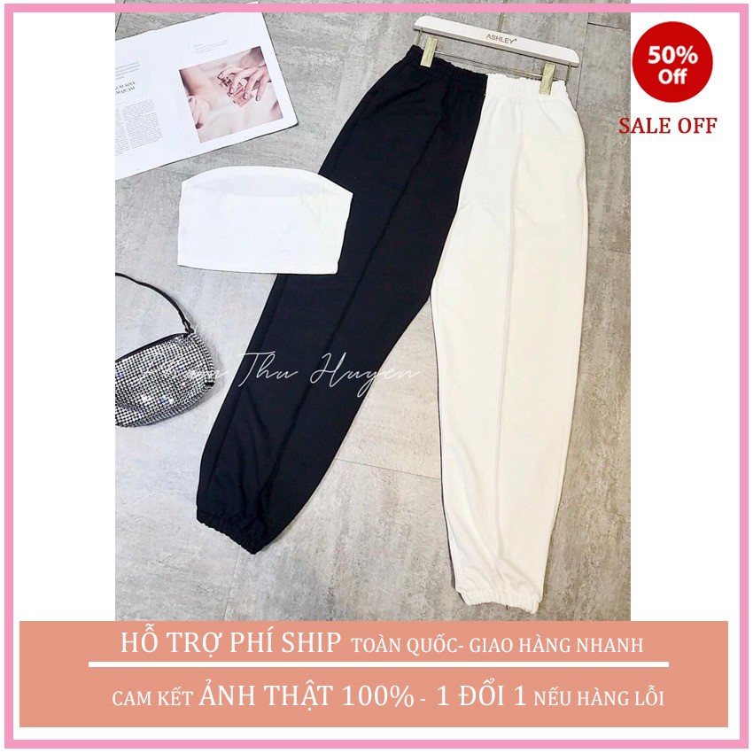 (RẺ VÔ ĐỊCH) QUẦN NỈ DA CÁ PHỐI MẦU KÈM ÁO QUAY THỜI TRANG 1989, quần legging nữ