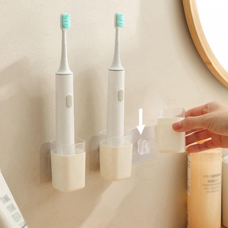Giá Đỡ Bàn Chải Đánh Răng Gắn Tường Không Cần Khoan Tiện Dụng