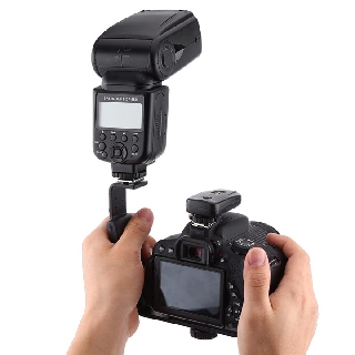Bracket L gá gắn đèn Led Micro Flash 2 chân hot shoe