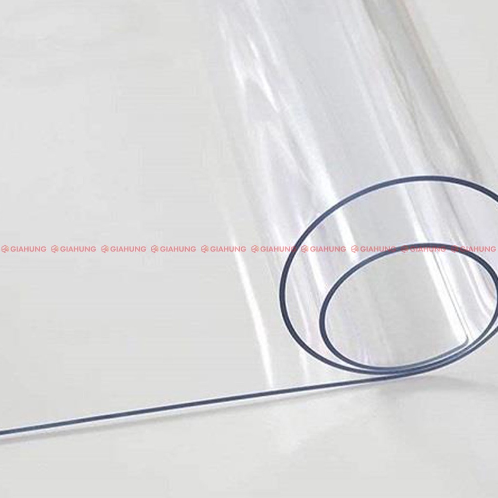 [Mã INCU50 giảm 50K đơn 150K] Tấm nhựa PVC trải bàn ghế dẻo trong suốt dày 1mm x rộng 1.2m/1.4m x dài 1m - GIAHUNG