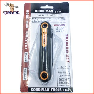 Bộ lục giác gấp Goodman 8 chi tiết từ 1.5-8mm