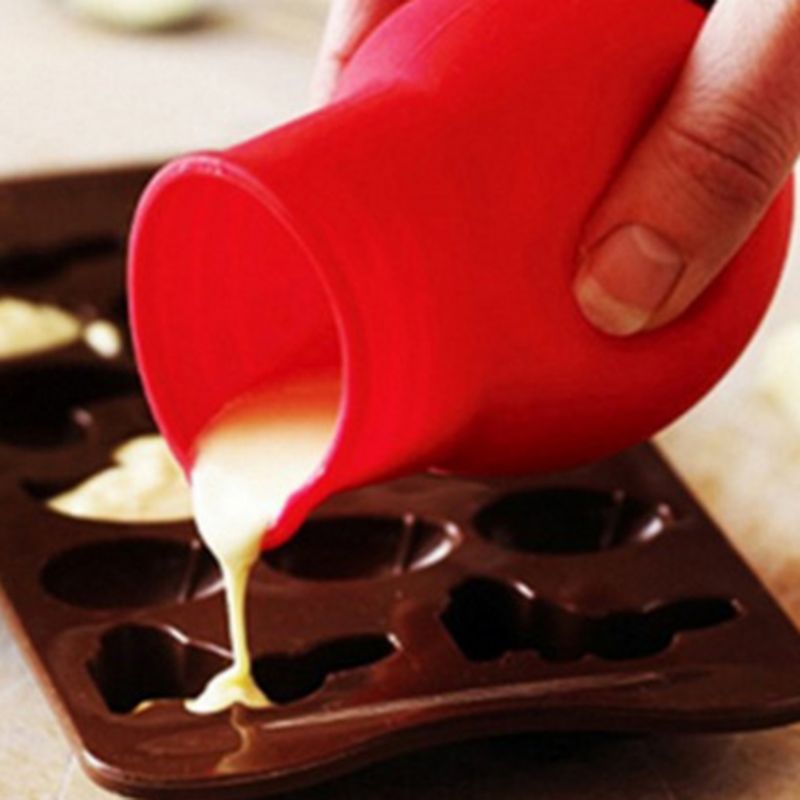 Bình đựng nun chảy sô cô la ANAEAT làm bằng silicon dễ lau chùi 3 màu tùy chọn