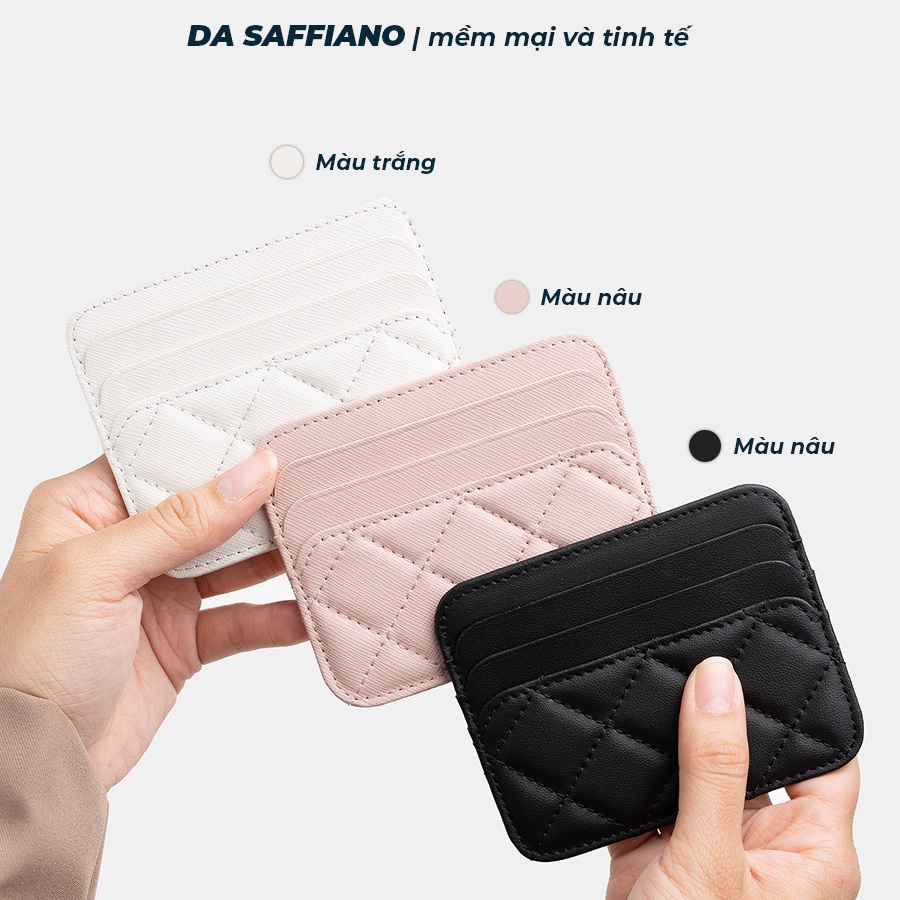 Ví nữ mini cầm tay đựng thẻ AURORA nhỏ gọn cao cấp THEWALLET
