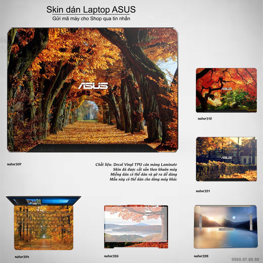 Skin dán Laptop Asus in hình thiên nhiên nhiều mẫu 12 (inbox mã máy cho Shop)