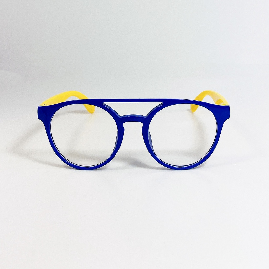 Kính mát trẻ em JJ5803 gọng tròn, kiểu giả cận đơn giản dễ thương, tròng chống tia UV dành cho bé trai và bé gái