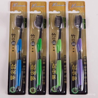 1 chiếc bàn chải đánh răng tóc mềm than tre bàn chải đánh răng gia đình đơn độc lập gửi ngẫu nhiên