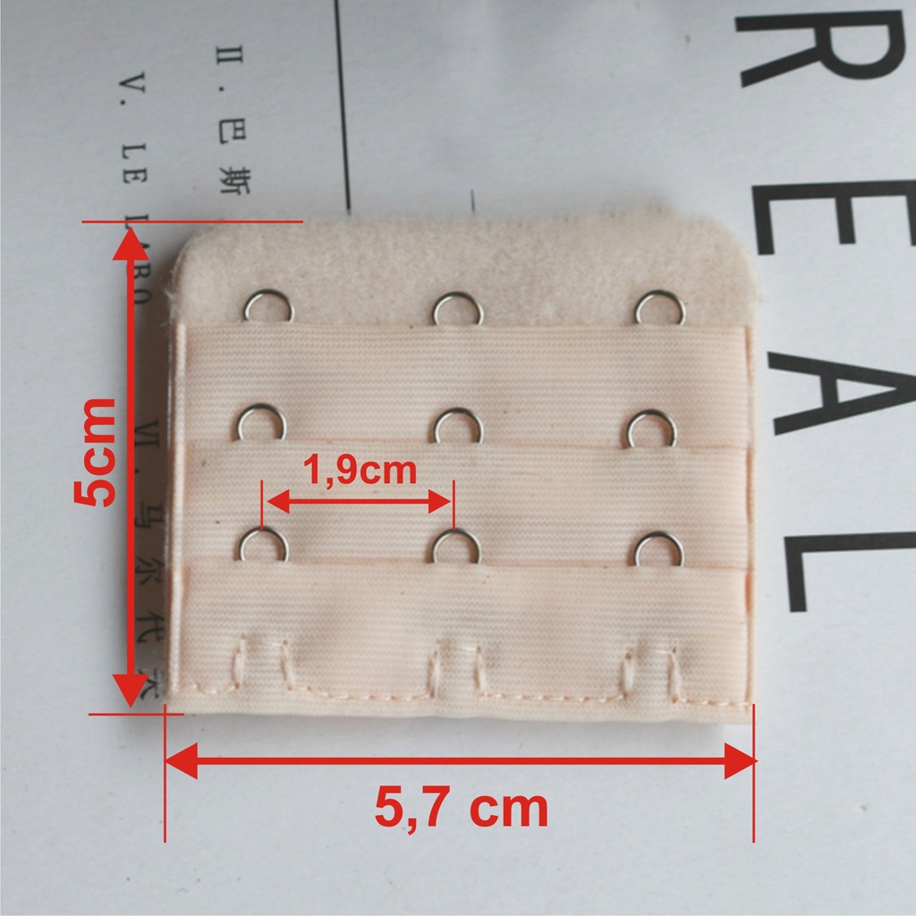 Miếng nối áo ngực rộng tăng size 3 móc cài móc nới nhiều màu