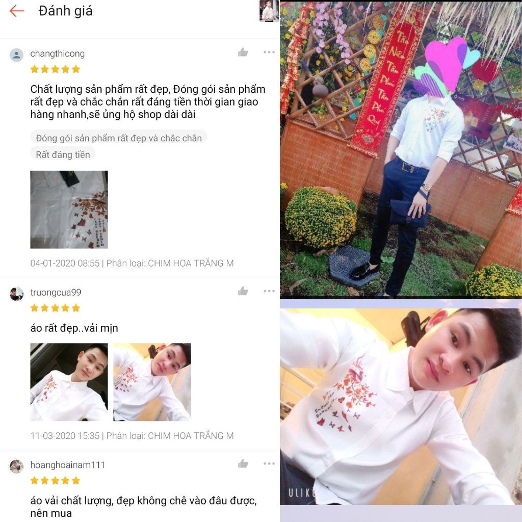 Áo Sơ Mi Nam Dài Tay Chất Lụa Phối Họa Tiết Hoa Chim Chữ MS 04-  Chất mịn Co Dãn Nhẹ Hàng Xuất Shop FRom Chuẩn Cực Đẹp