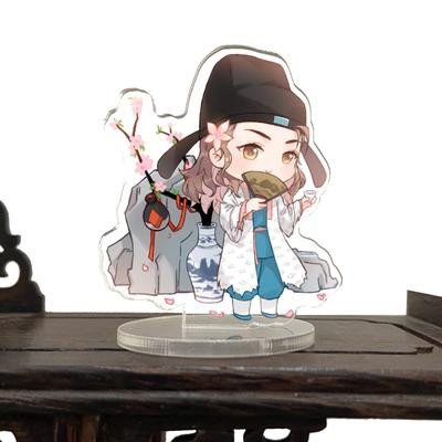 ( Mica trong acrylic ) Móc khóa in hình Giang Nam bách cảnh đồ anime chibi xinh xắn Đường Bá Hổ