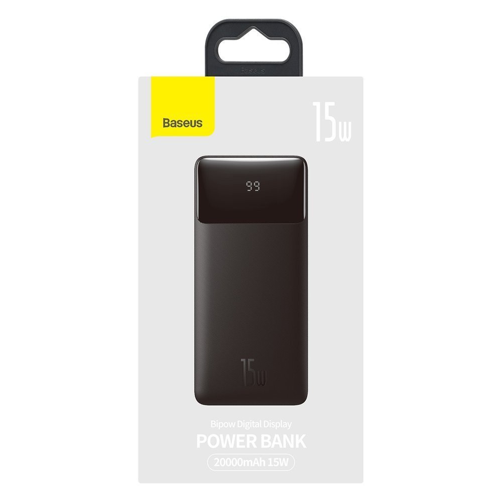Pin sạc dự phòng 15W 30000mAh Chính Hãng  Baseus Bipow  Power Bank 2 Cổng sạc nhanh , bảo hành 24 tháng