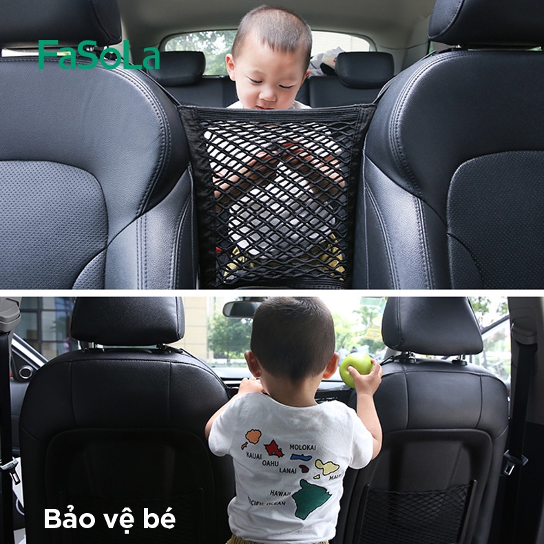 Túi lưới bảo vệ trẻ an toàn trên ô tô FASOLA FSLDZ-049