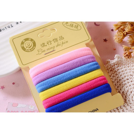 SET 10 THUN CỘT TÓC ĐỦ MÀU