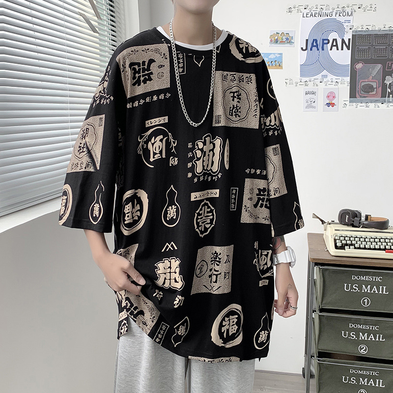 Áo Thun Cotton Tay Ngắn Thời Trang Cho Nam