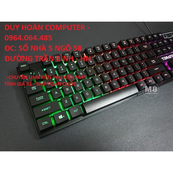 Mua Bàn phím giả cơ Tomato S100 có led - TẶNG NGAY BÀN DI CHUỘT GAMING