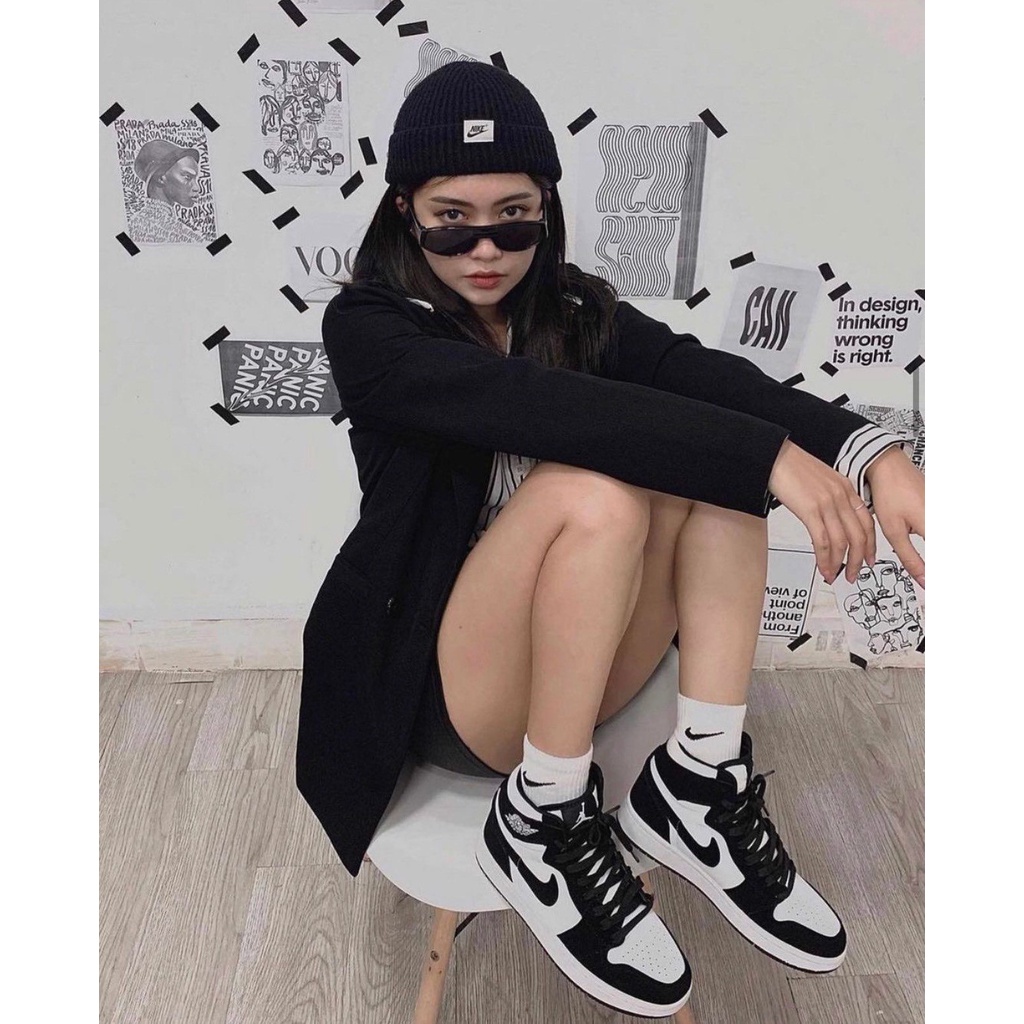 Giày jd cao cổ panda đen trắng nam nữ bản SC full phụ kiện ảnh thật | BigBuy360 - bigbuy360.vn