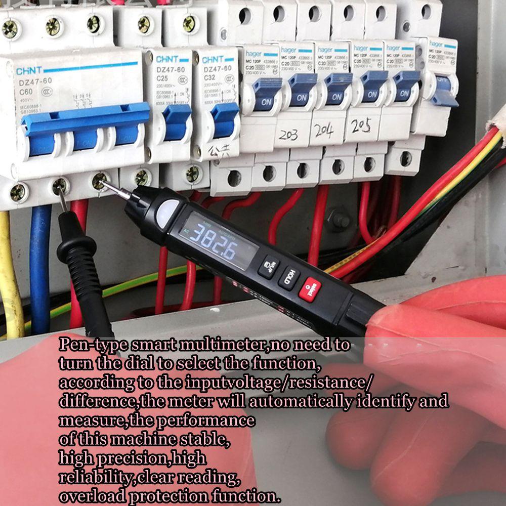 Bút Kiểm Tra Điện Áp Bền Bỉ Có Màn Hình LCD Kỹ Thuật Số Cho Gara Xe