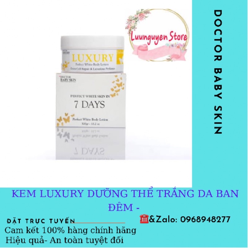 KEM DƯỠNG THỂ TRẮNG DA HƯƠNG NƯỚC HOA  DOCTOR BABY SKIN