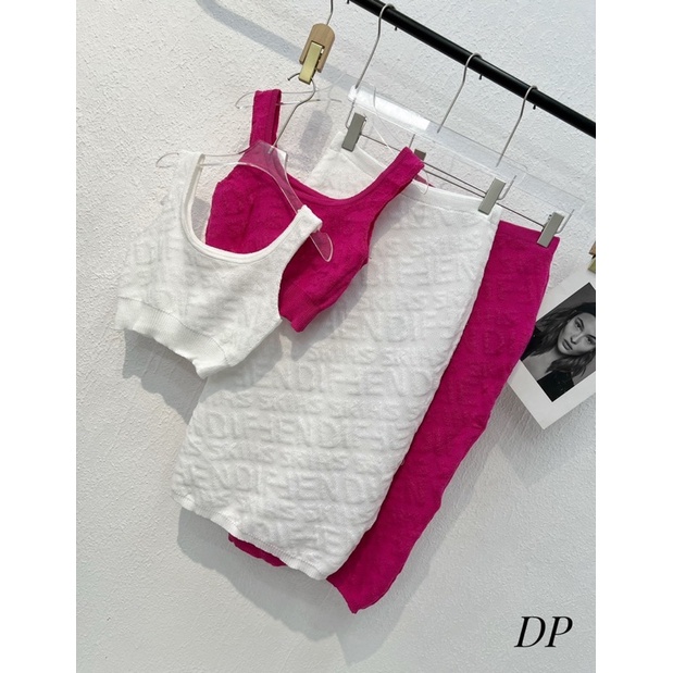 Set Len Fendi SN 2 Màu Hồng Trắng