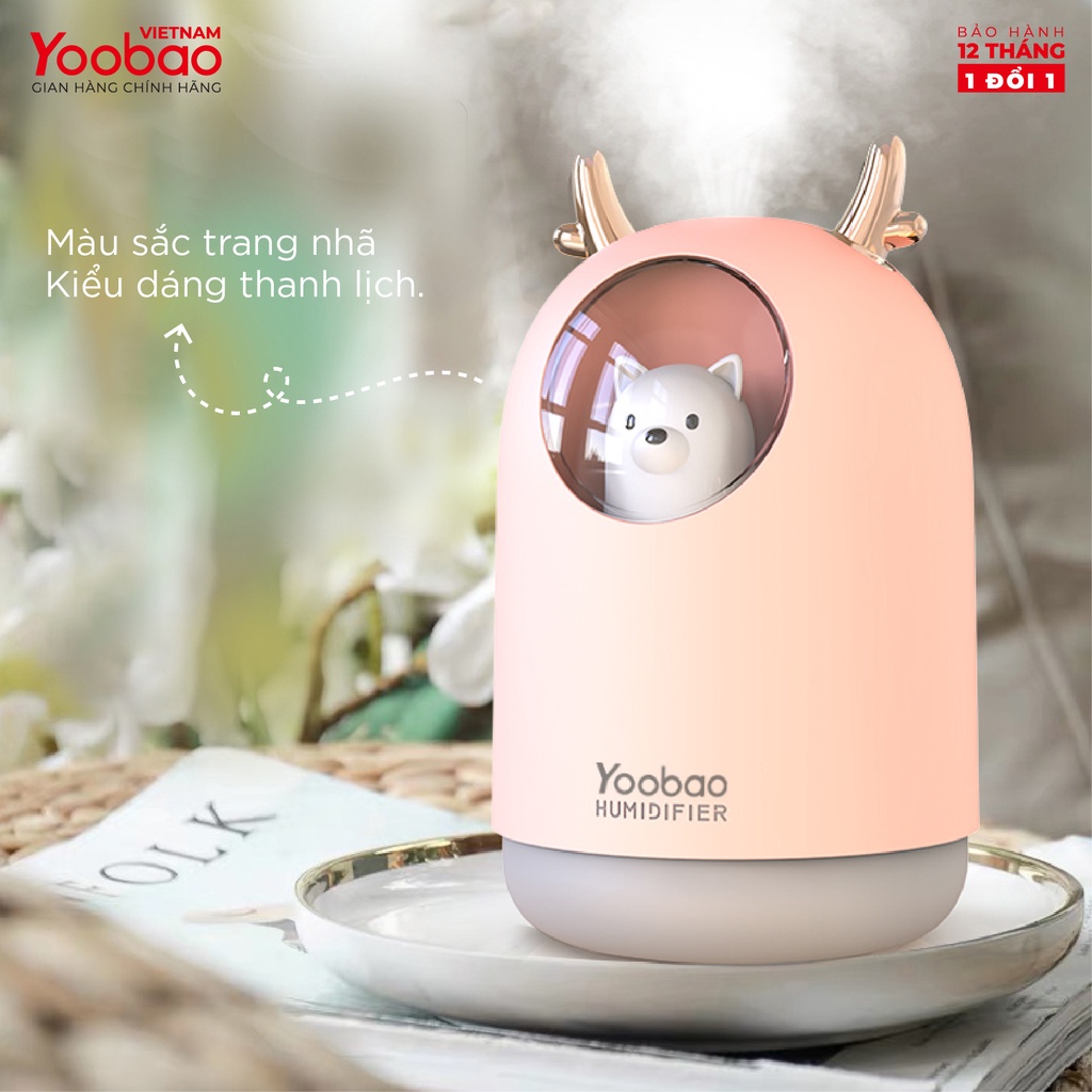 Máy phun sương tạo độ ẩm YOOBAO M106 - Dung tích 300ml - Chống khô da - Hàng chính hãng - Bảo hành 12 tháng 1 đổi 1