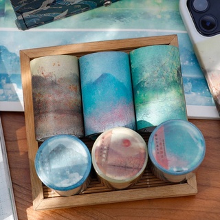 Băng keo washi tape phong cảnh cổ trang sổ tay bullet journal Canarystore54