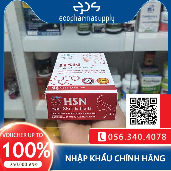 Viên uống HSN Deep Blue Health dưỡng ẩm sáng da dưỡng tóc móng | Thế Giới Skin Care
