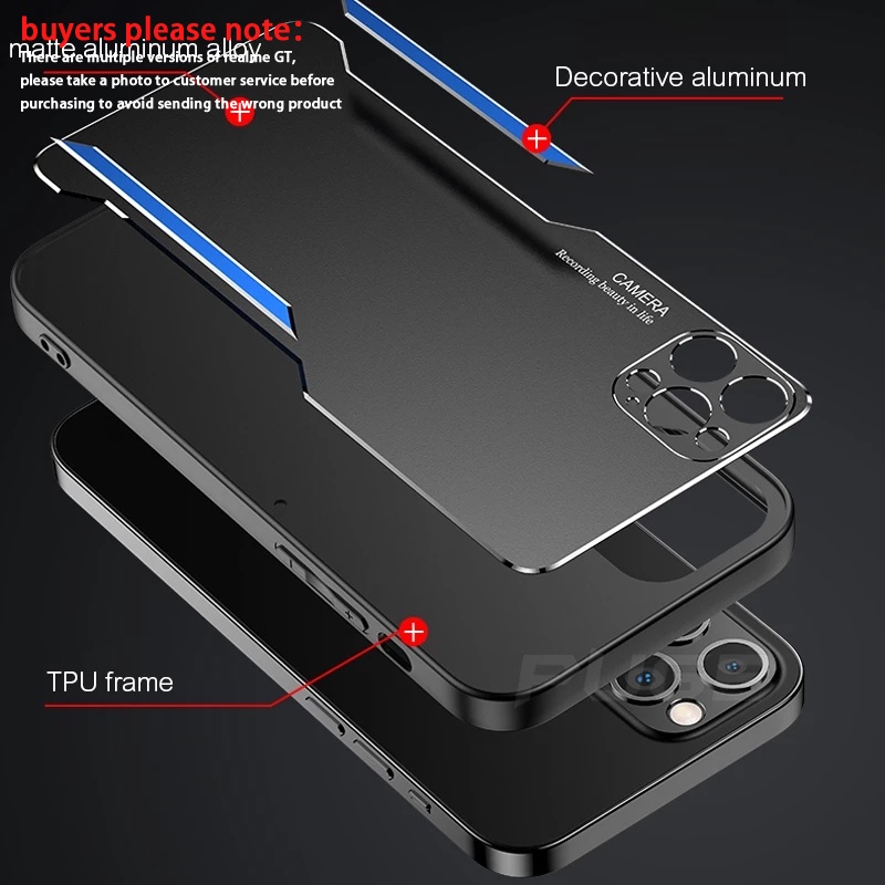 Ốp Điện Thoại Kim Loại Nhôm Nhám Chống Sốc Cho Realme V5 X7 X7 Pro Q2 Pro Q2i Realme 2 Pro X XT X2