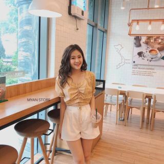 Set áo croptop quần short