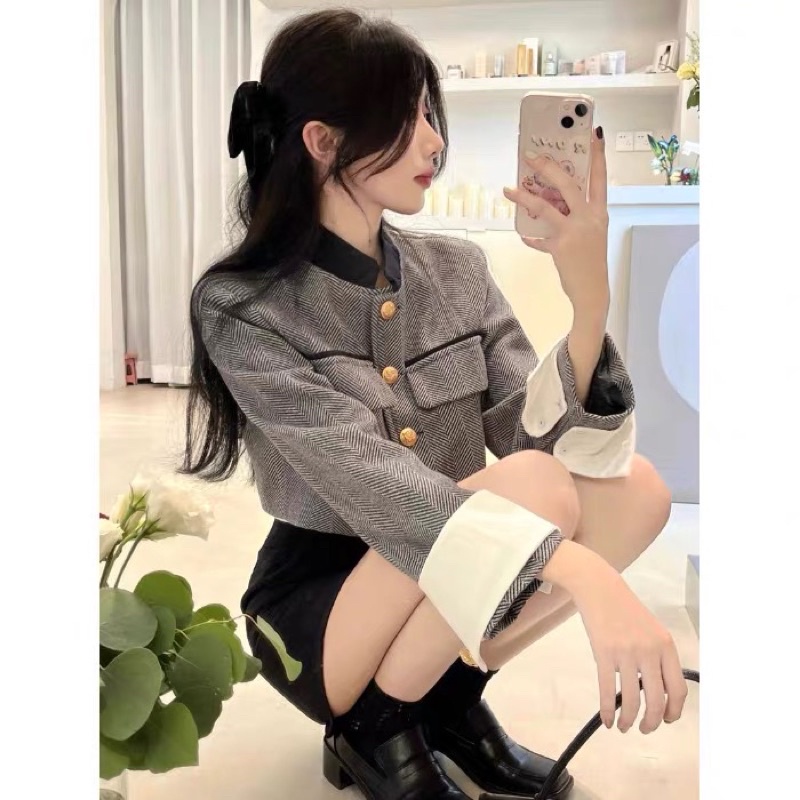 Áo khoác dạ tweed 2022