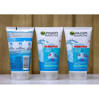 Sữa Rửa Mặt Garnier Hautklar 3 in 1 Tonerde Da Mụn & Nhờn