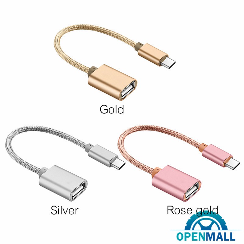 OM USB C 3.1 Type C Male To USB Female OTG Data Sync Converter Adapter Cable