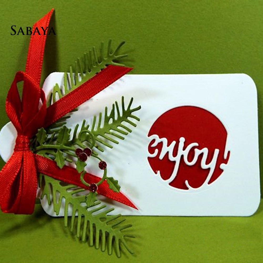 Bộ khuôn cắt trang trí thủ công bằng kim loại làm thiệp giáng sinh