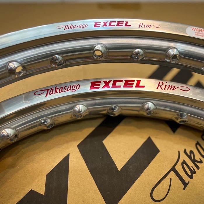 ( MÀU ĐỎ ) Tem dán vành, niềng nhôm xe máy xe tay ga mod Takagaso Exxcel RIM đỏ