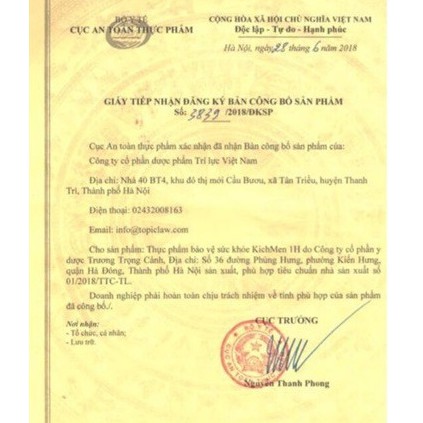 Kichmen 1H 6 viên- Hỗ trợ tăng cường sinh lý nam, làm chậm quá trình mãn dục nam, giảm xuất tinh sớm