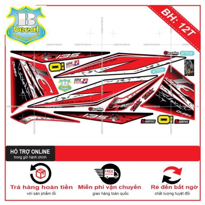 ( Quí khách vui lòng mang ra tiệm cho thợ dán ) Tem EX 2011 LC PHIÊN BẢN ĐẶC BIỆT [Bi Decal]