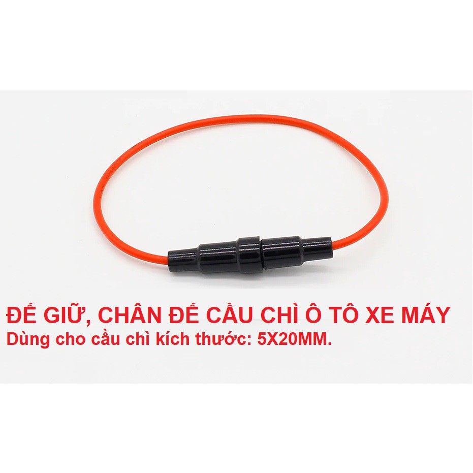 Chân đế, đế giữ, dây nối cầu chì ô tô xe máy, điện gia dụng:   SKU:122