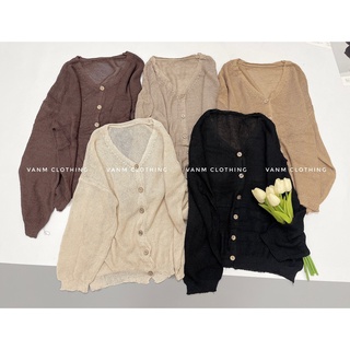 áo cardigan len gạo