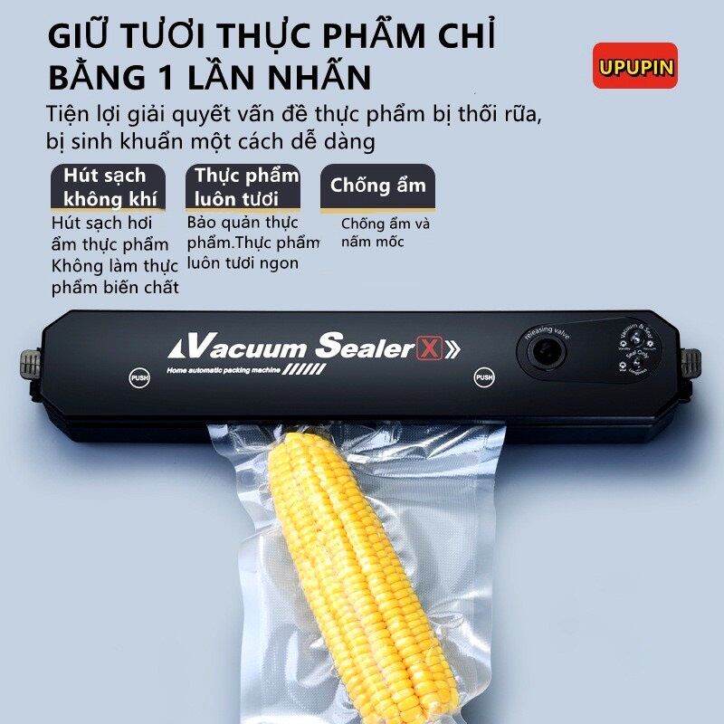 Máy hút chân không kiêm hàn miệng túi Vacum Saeler thế hệ mới- tặng kèm 10 túi nhám