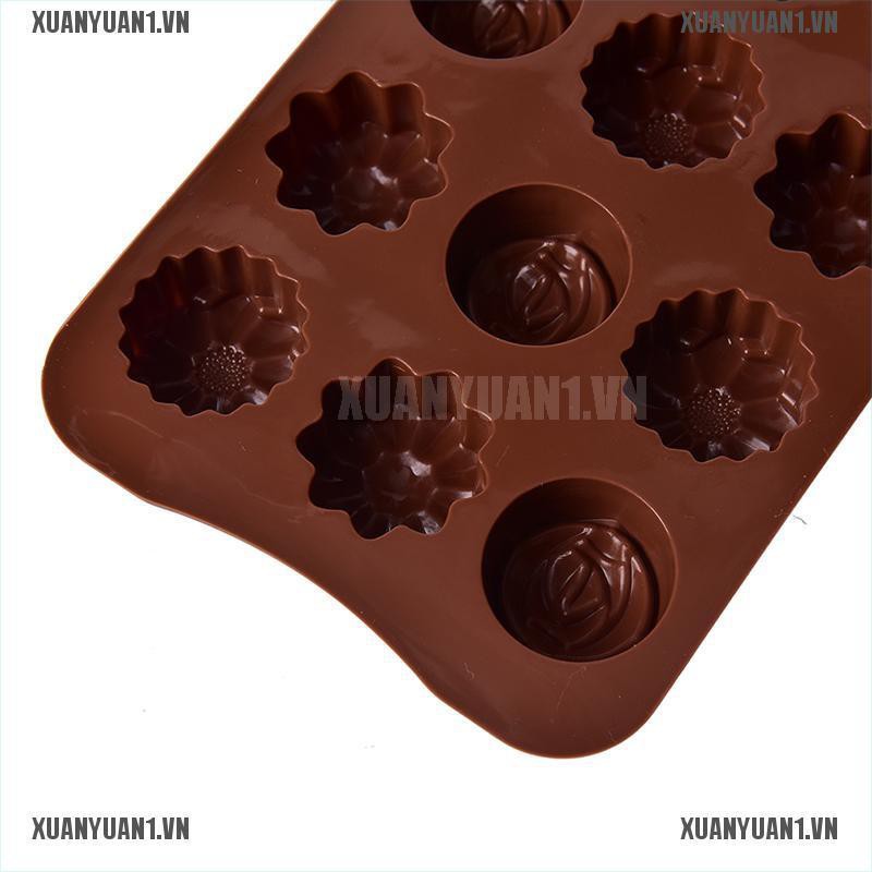 1 Khuôn Làm Bánh / Xà Phòng / Sô Cô La Hình Hoa Hồng Bằng Silicone