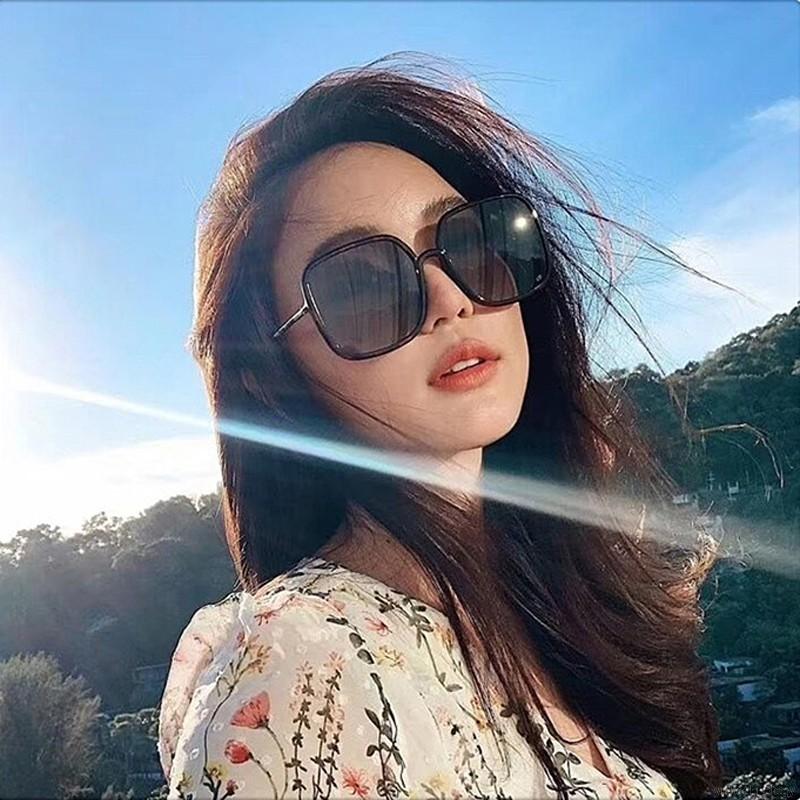 New Fashion Literary Personality Oversized Frame Flat Mirror Glasses Eyewear