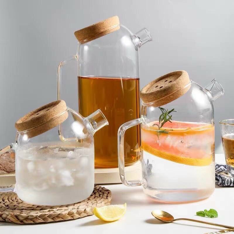 Bình detox, ấm trà thủy tinh cao cấp