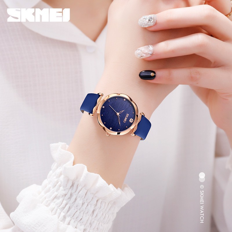 Đồng Hồ SKMEI 1703 Thạch Anh Mặt Tròn Kiểu Cổ Điển Trang Trí Hoa Sang Chảnh Cho Nữ | BigBuy360 - bigbuy360.vn