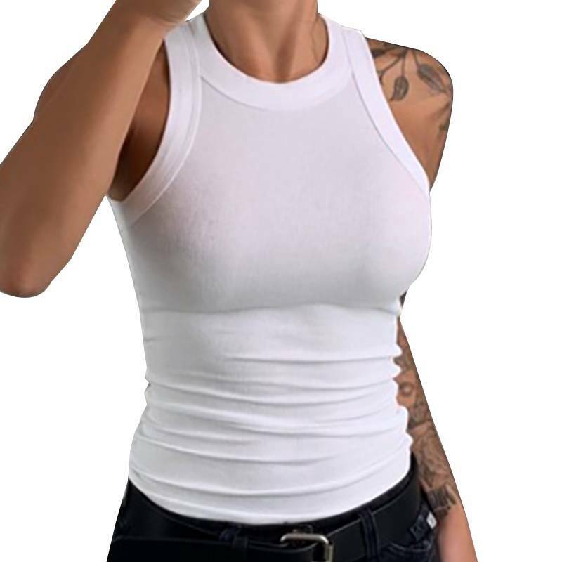 Áo thun ba lỗ co giãn size ngoại cỡ bằng cotton phong cách mùa hè