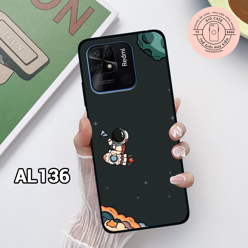 Ốp lưng XIAOMI REDMI 10C, ốp nhựa chống trầy,chống va đập hình phi hành gia độc đáo siêu hot,bền đẹp