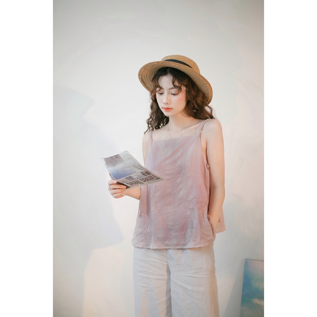 Áo 2 dây linen dệt - Slyth Camisole by Kodac