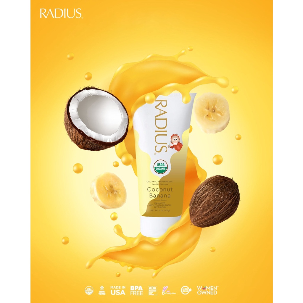 Kem Đánh Răng Hữu Cơ Radius Cho Bé - 85g