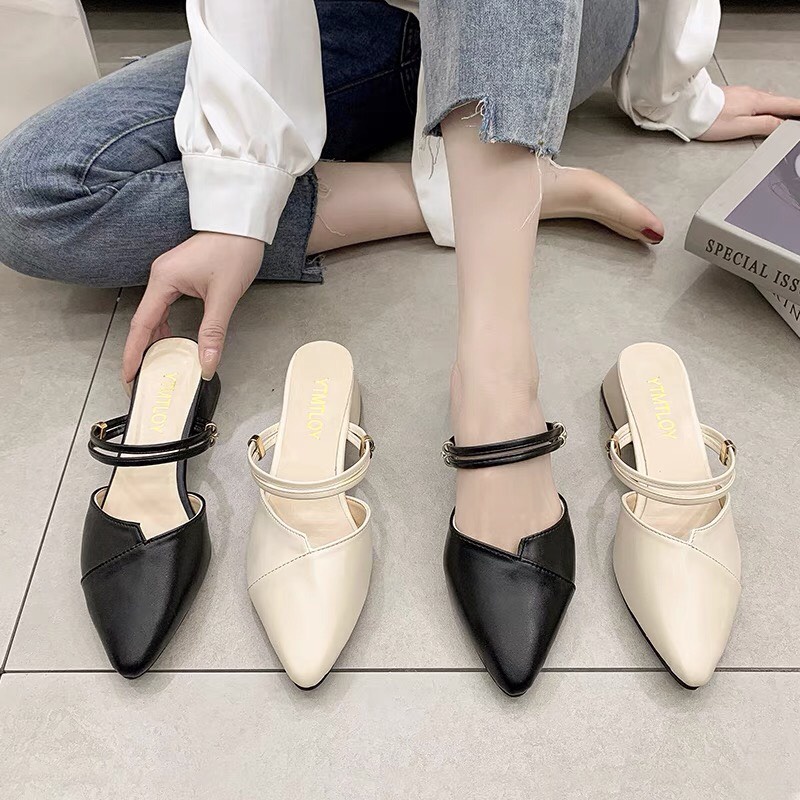 Freeship Sandal công sở nữ đế 2p da mềm xu hướng thời trang hot