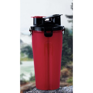 (Hàng có sẵn) Bình nước 2 ngăn shaker thể thao tập gym