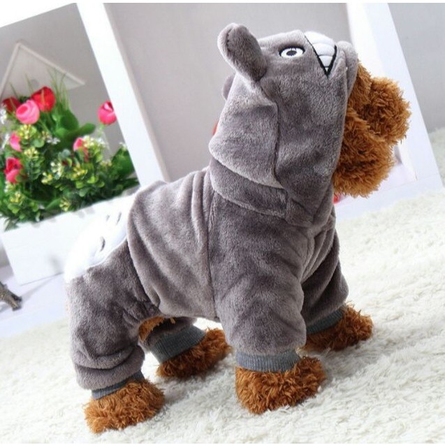 Áo lông totoro 4 chân cho thú cưng