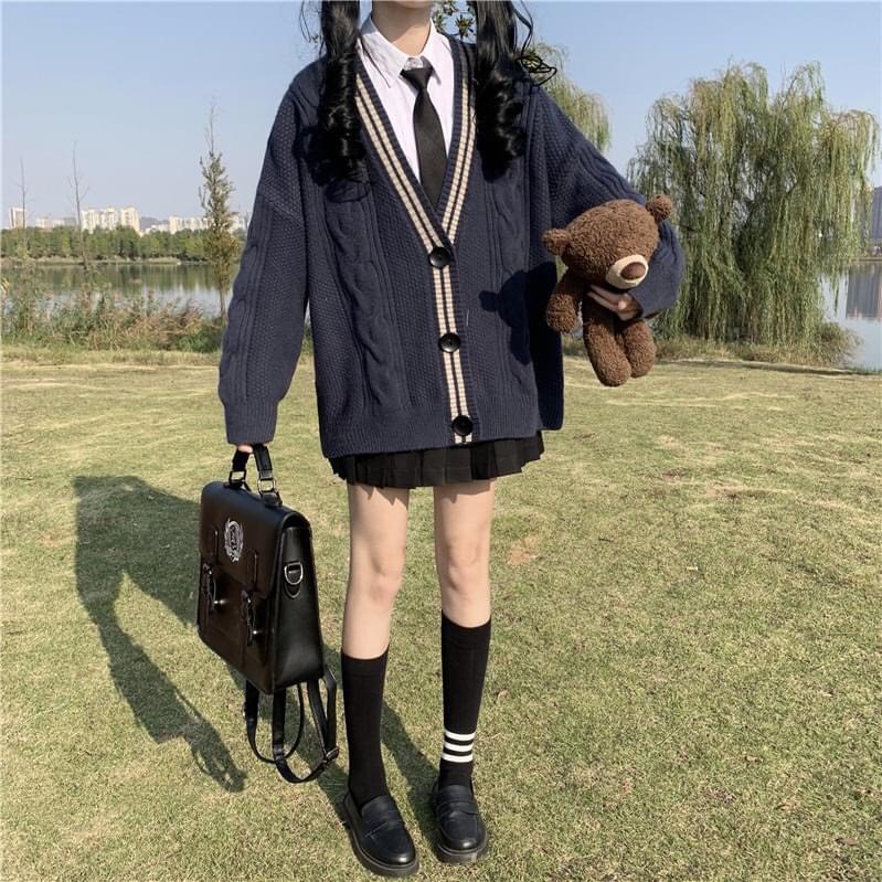 Áo Khoác Nữ, Áo Khoác Cadigan Chất Len Thừng Hàng QCCC | BigBuy360 - bigbuy360.vn