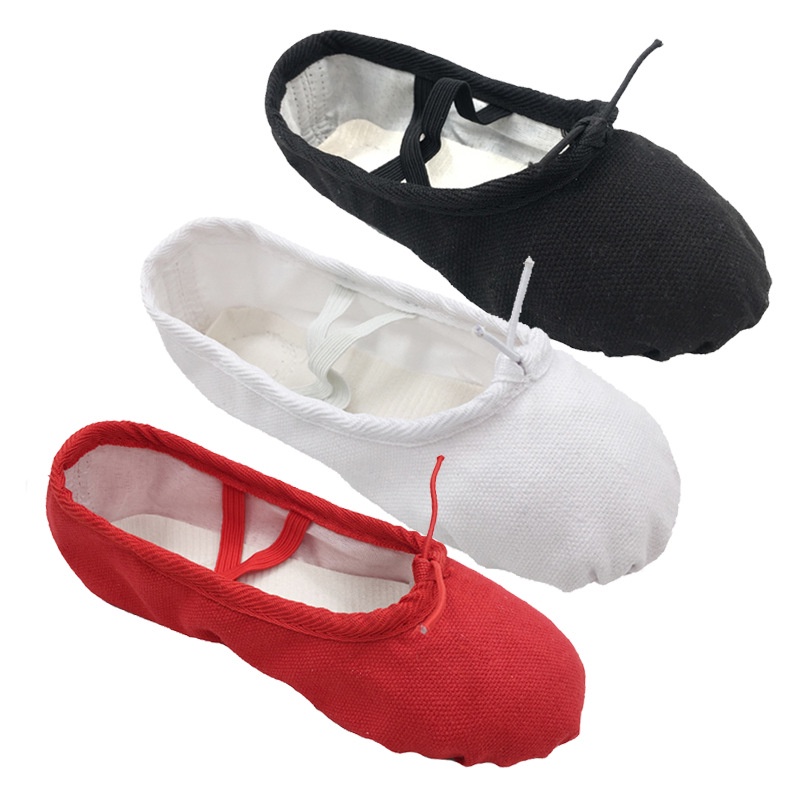 Giày Múa Ba Lê Vải Cotton Mềm Mại Cho Bé size 22-24